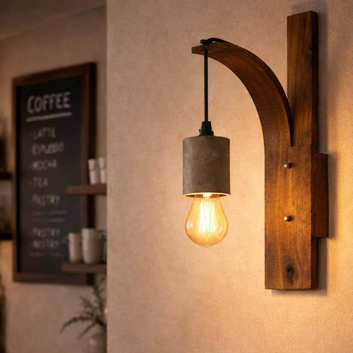 دیوار کوب چوبی طرح کلاسیک کد 104